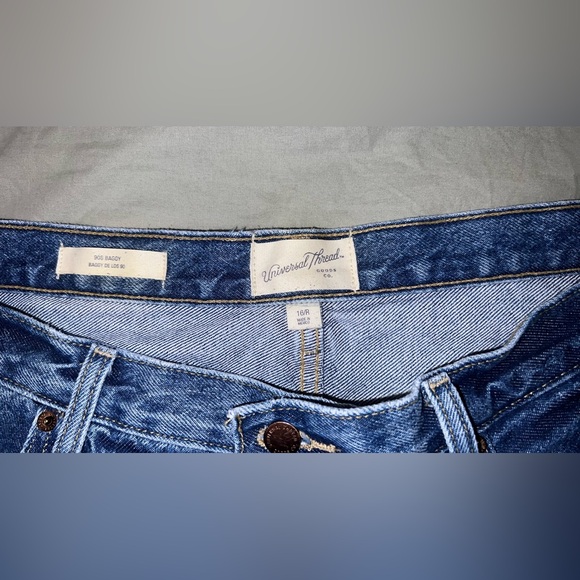 90s Baggy Blue Jeans Size 16 - Picture 4 of 9